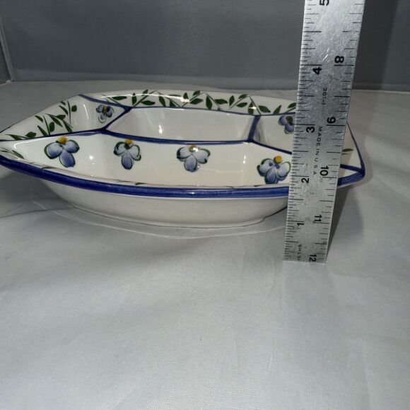 Made in Portugal RCCL by Jay Willfred 5 section ceramic dish Andrea Sakek - Picture 10 of 10